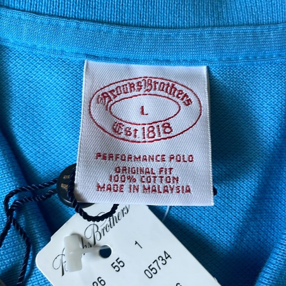 NWT brooks brothers sz L short sleeve polo - Picture 3 of 7